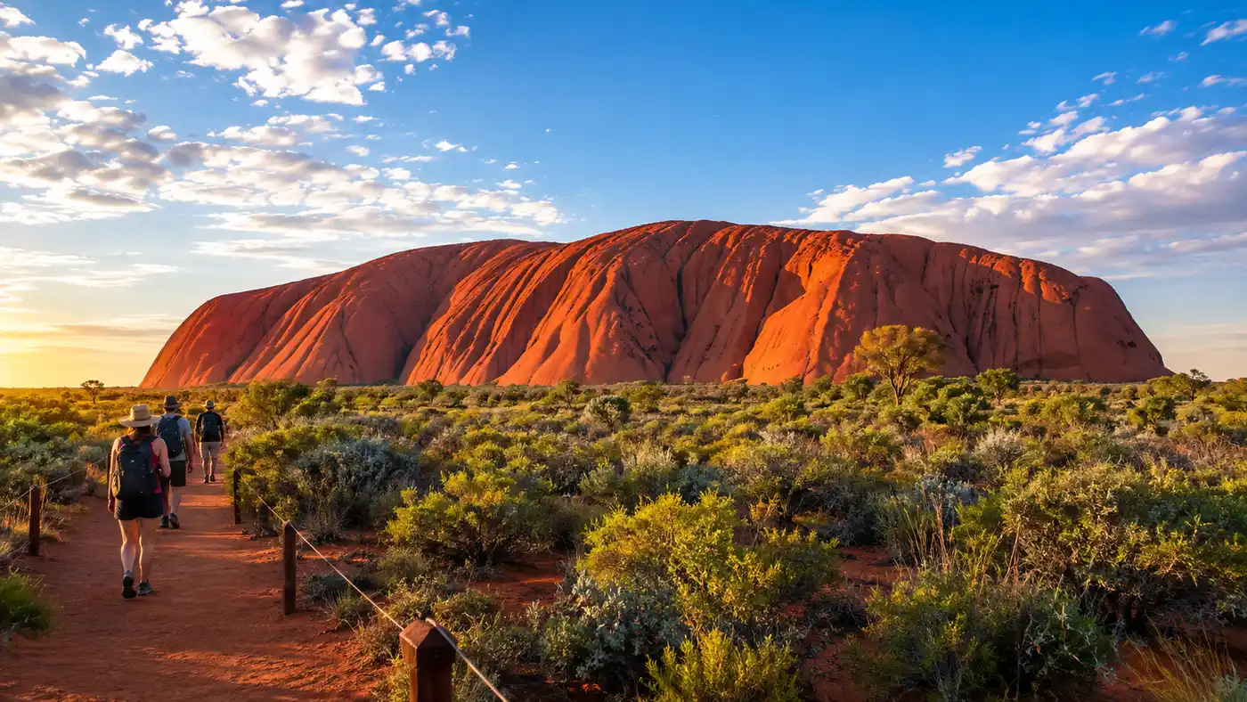 Caminhada na Base de Uluru: Trilhas, Mapas e Proibição de Escalada